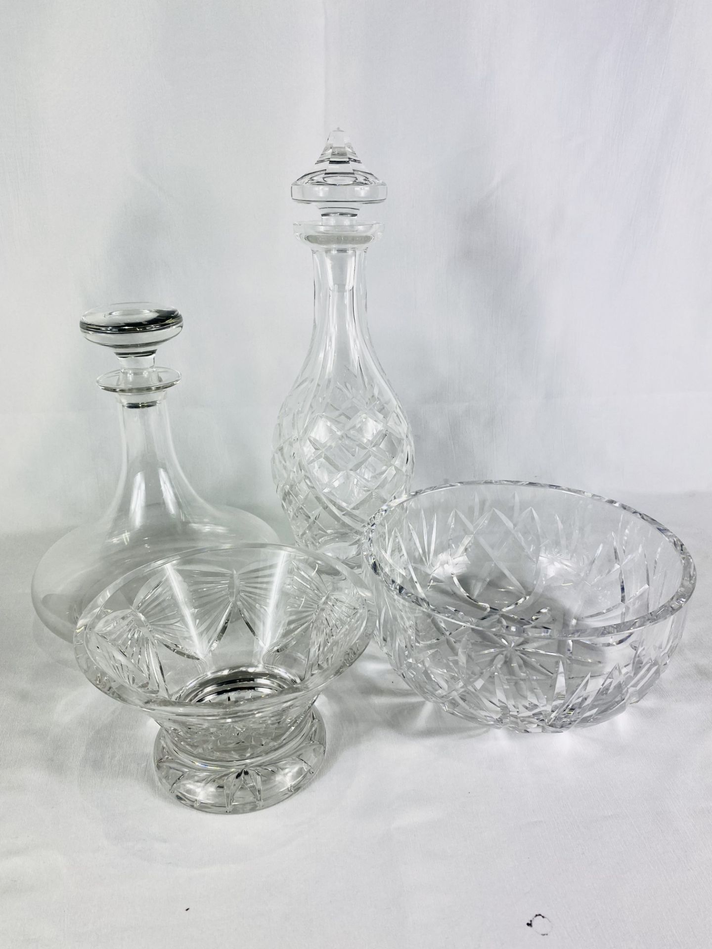 Two Waterford crystal bowl, a Waterford decanter and one other - Bild 4 aus 4