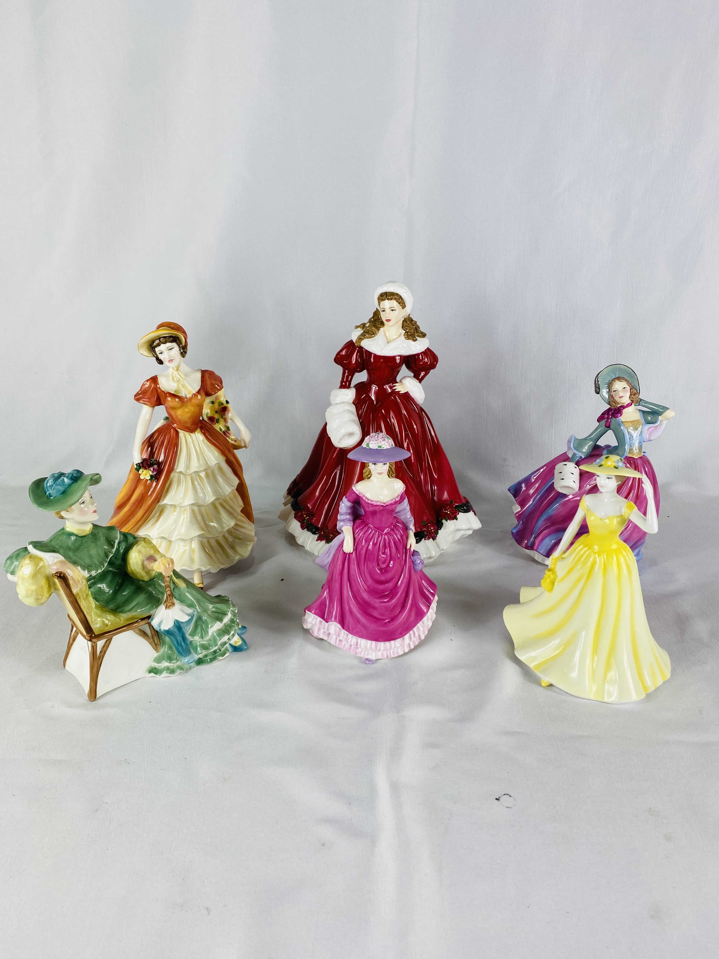 Six Royal Doulton figurines