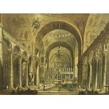 Framed and glazed print of the interior of St. marco
