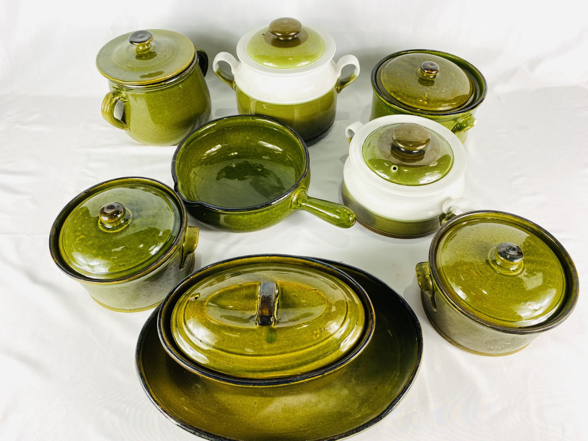 Quantity of green and white tableware, to include some Denby - Image 4 of 8