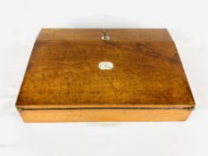 Walnut writing slope