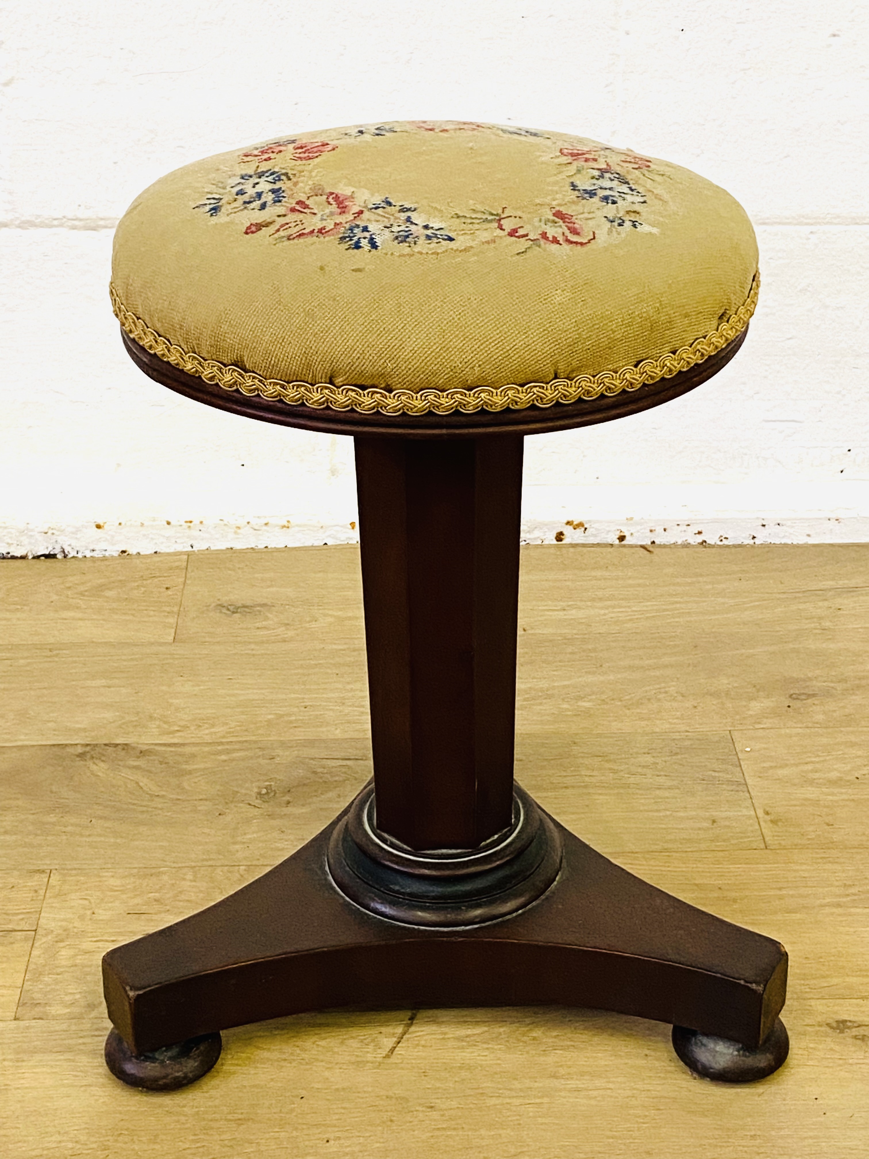 Victorian mahogany stool
