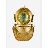 Soviet copper and brass diving helmet