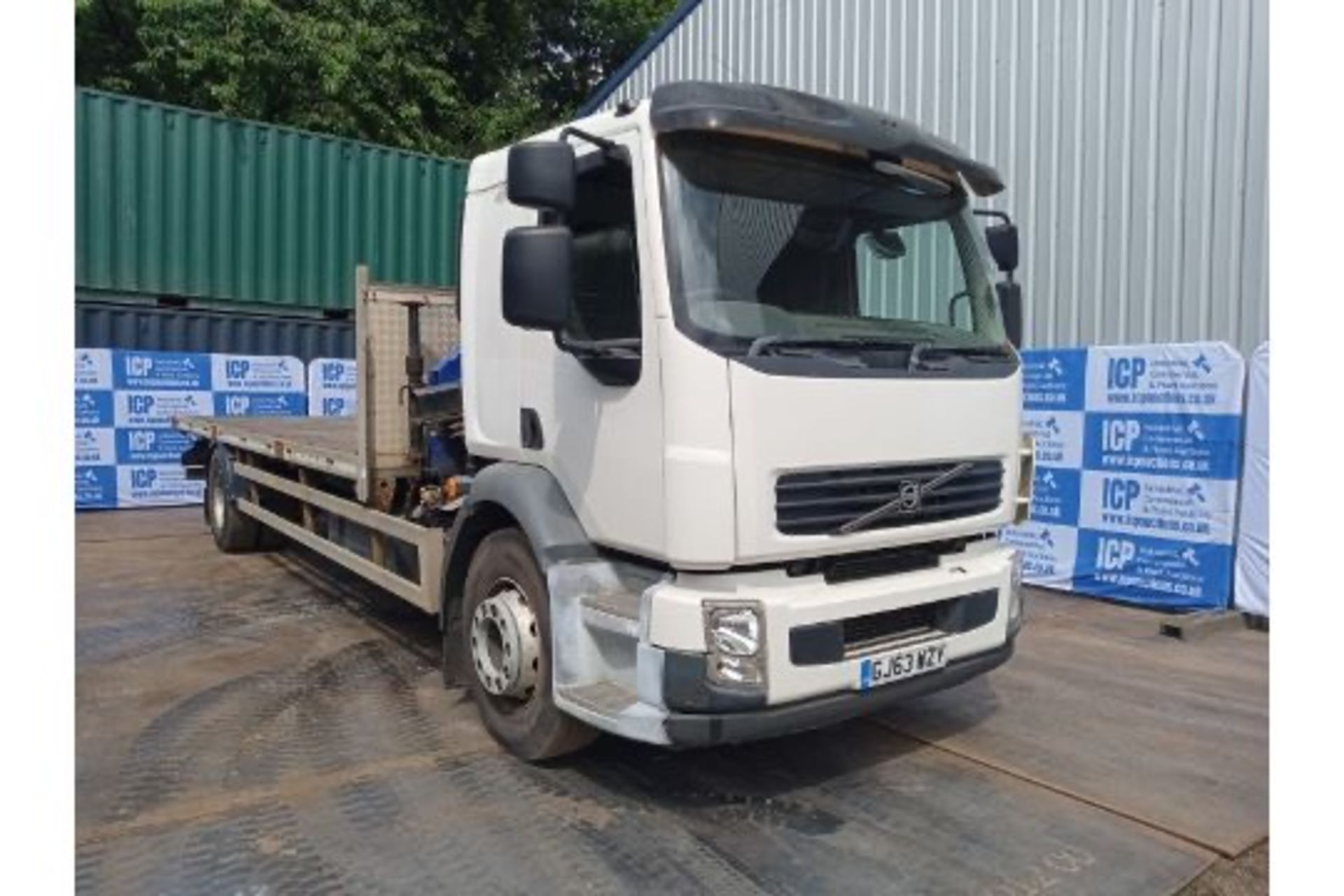 Volvo FL240 Auto, 2013 reg, Dropside Flat with a 2017 PM 6022 Crane mounted - Image 9 of 23