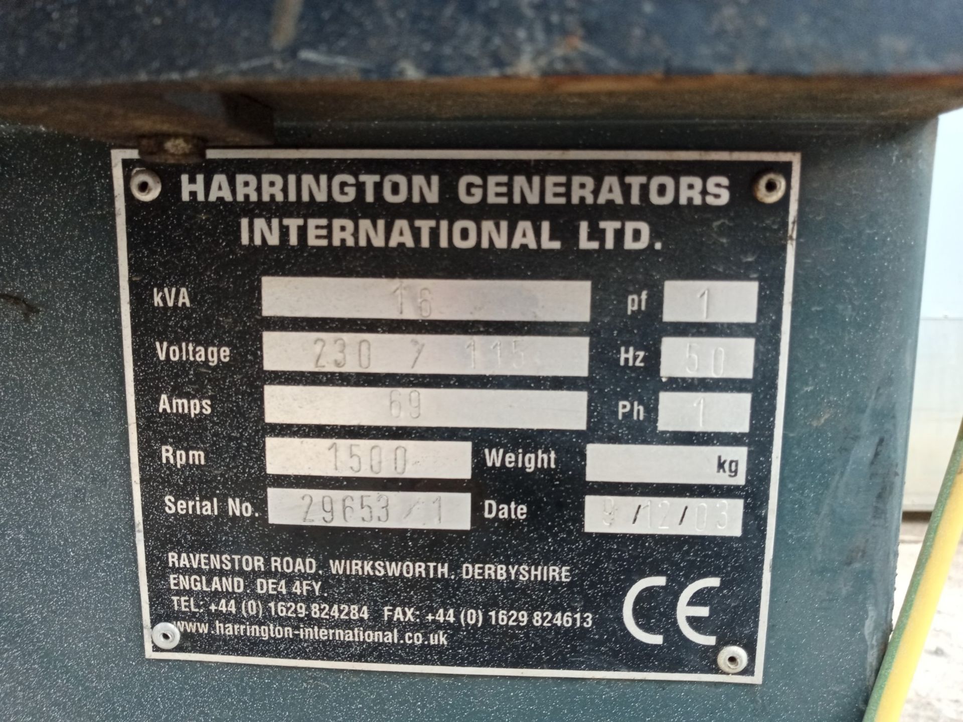 Harrington Diesel Generator - Image 10 of 10