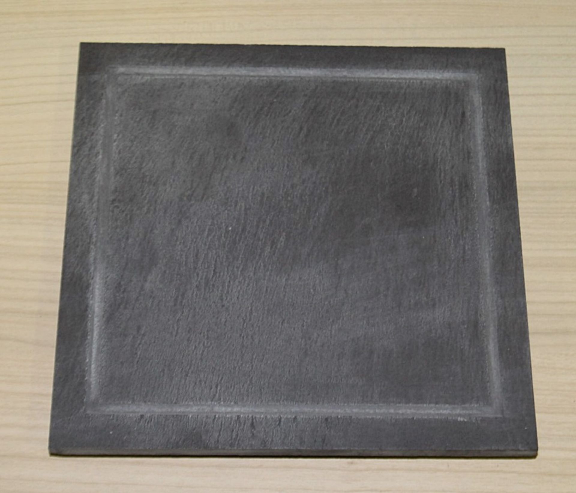 30 x Commercial Square Dining Natural British Dining Slates With Feet - Dimesions: H2 x W21 x D21cm