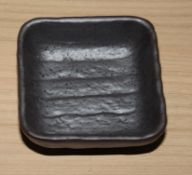 46 x Japanese Commercial Ceramic Square Sauce Dishes - Dimensions: 7.5 x 7.5 x H3cm - Boxed Stock