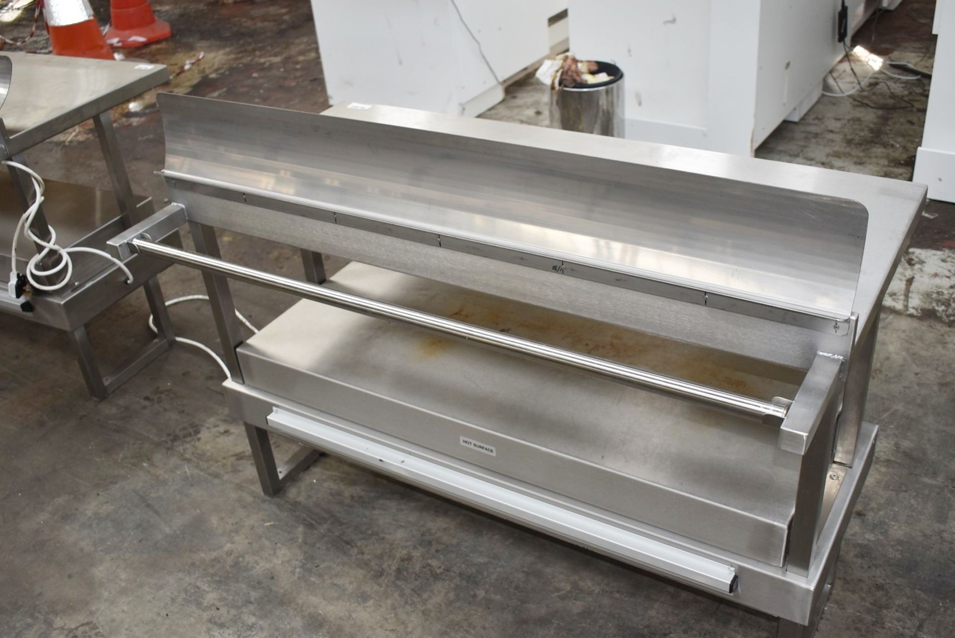 1 x Stainless Steel Bench Mounted Passthrough Food Warmer With Ticket Rails Ref SL254 WH4 - - Image 2 of 5