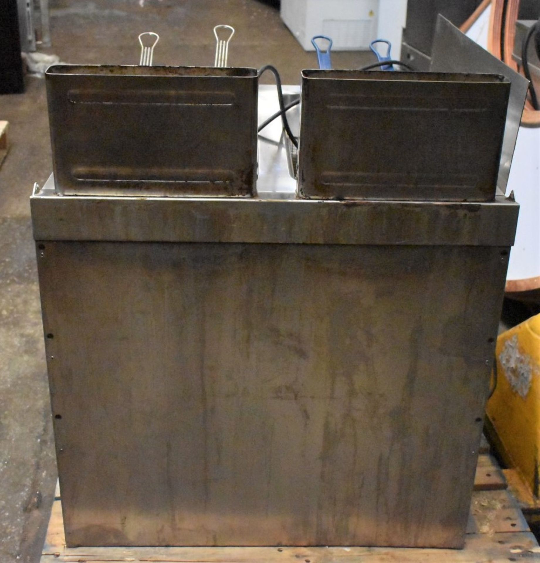 1 x Angelo Po Twin Tank Commercial Fryer - Includes Baskets - Removed From a Commercial Kitchen - Image 2 of 17