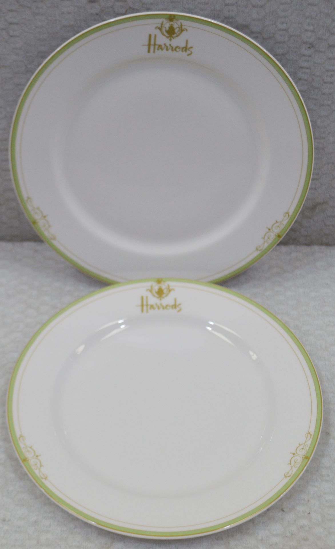 24 x Harrods Two Colour Litho Georgian Plates - Dimensions: 8 inches - Recently Removed From a - Image 2 of 2