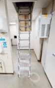 1 x Telescopic 10 Tread Loft Ladders - CL701 - Location: Ashton Moss, Manchester, OL7