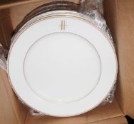 12 x PILLIVUYT Porcelain 30.4cm Large Dinner Charger Plates In White Featuring 'Famous Branding'