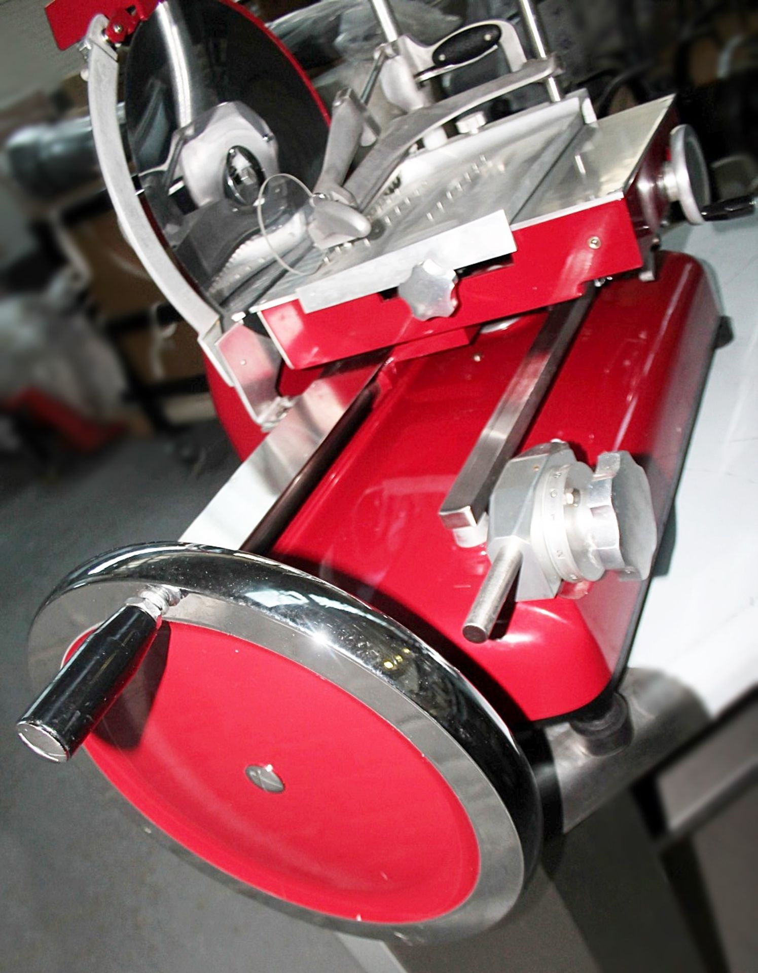 1 x SURE SLICE Commercial Traditonal Flywheel (Volano) Manual Slicer - Heavy Duty Model: - Image 19 of 20