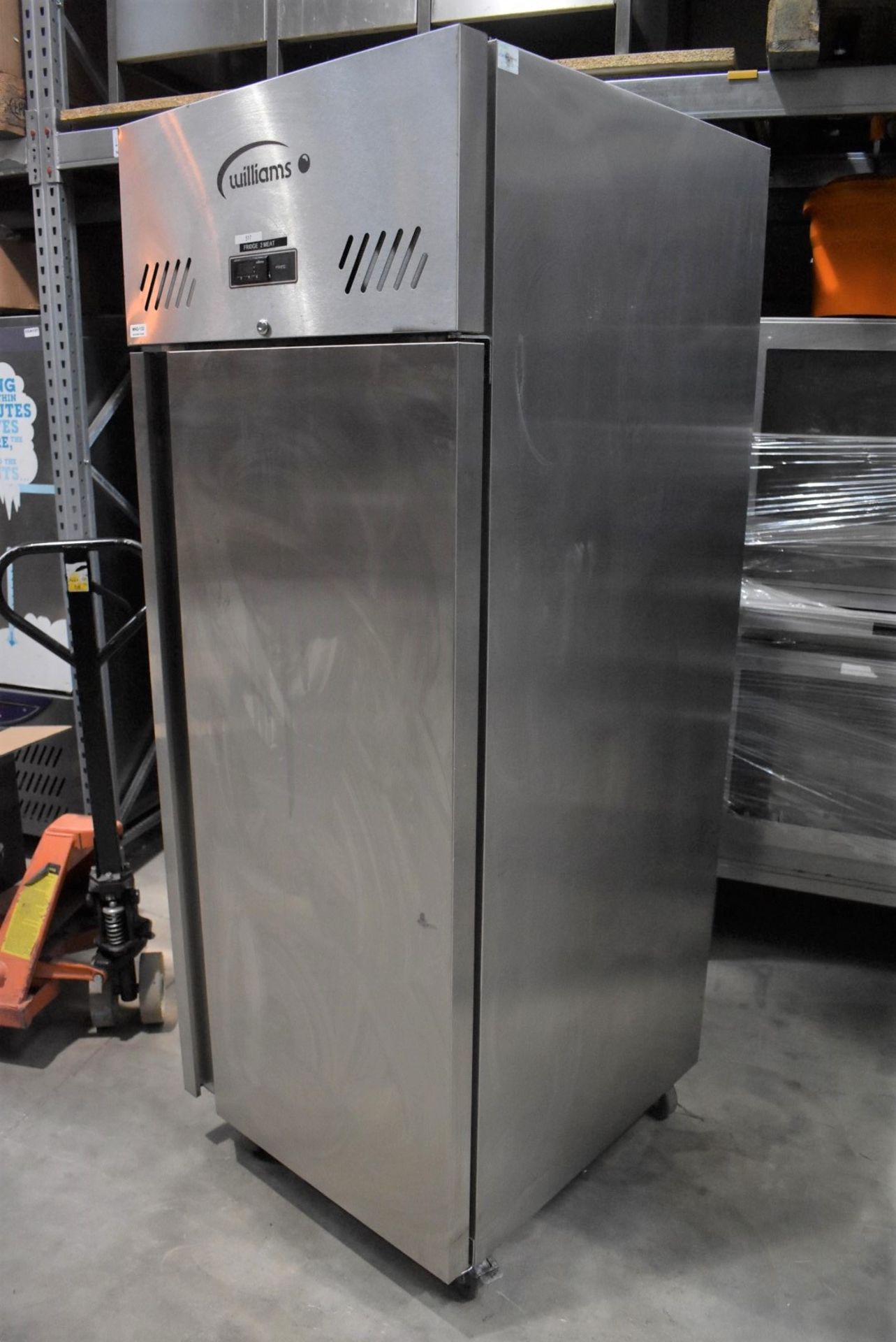 1 x Williams Upright Single Door Refrigerator With Stainless Steel Exterior - Model HS1SA - Recently - Image 2 of 12