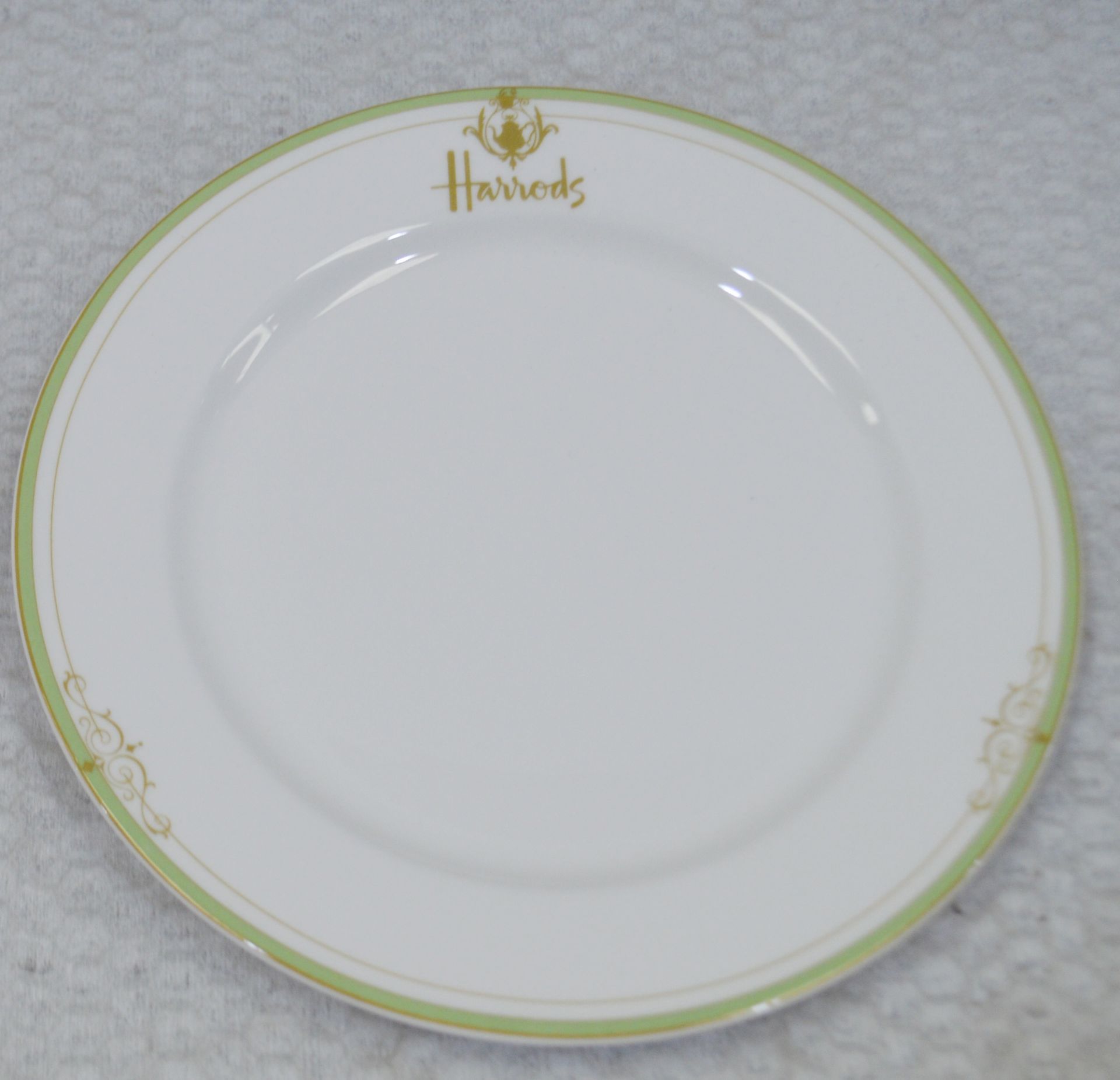 24 x Harrods Two Colour Litho Georgian Plates - Dimensions: 8 inches - Recently Removed From a
