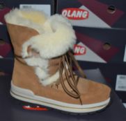 1 x Pair of Designer Olang Aurora 85 CUOIO Women's Winter Boots - Euro Size 39 - Brand New Boxed