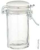 48 x Mini Glass Preserving Jars With Ceramic Lids (70ml) - Recently Removed From A Well-known