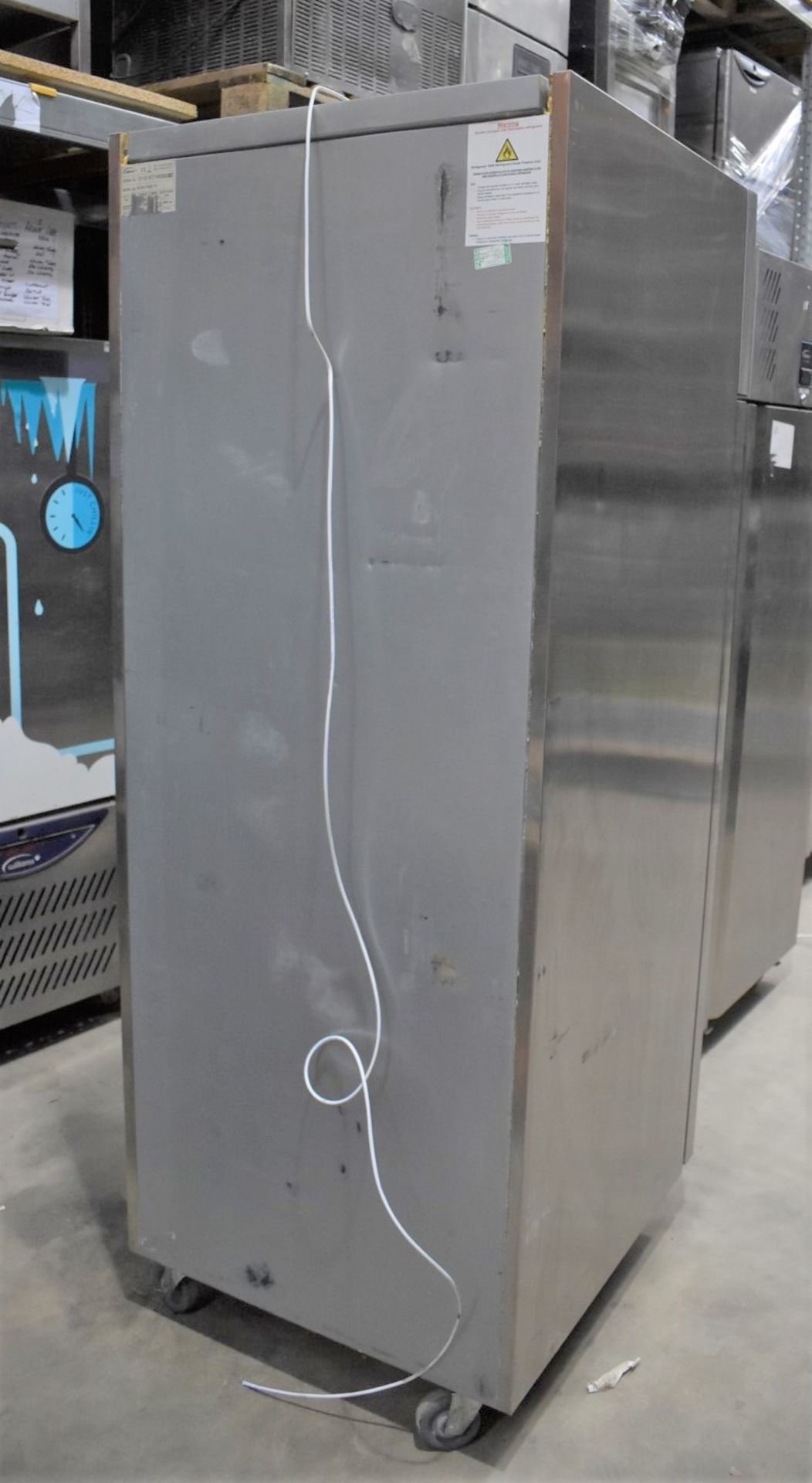 1 x Williams Upright Single Door Refrigerator With Stainless Steel Exterior - Model HS1SA - Recently - Image 3 of 12