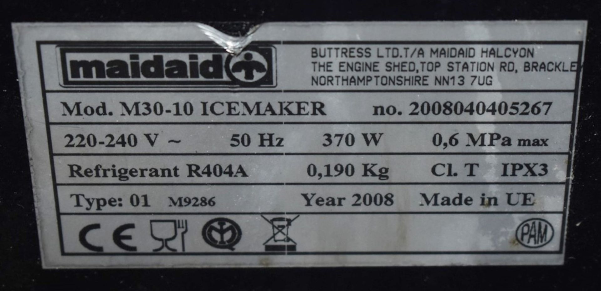 1 x Maidaid M30-10 Countertop Ice Machine With Stainless Steel Exterior - RRP £975 - Ref: WH2-115 - Image 8 of 9