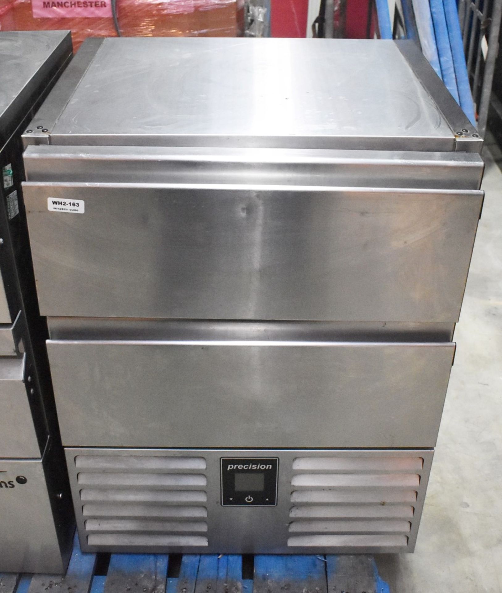 1 x Precision Undercounter Two Drawer Freezer - Model LUC 150 SS - Size: H90 x W80 x D92 cms -