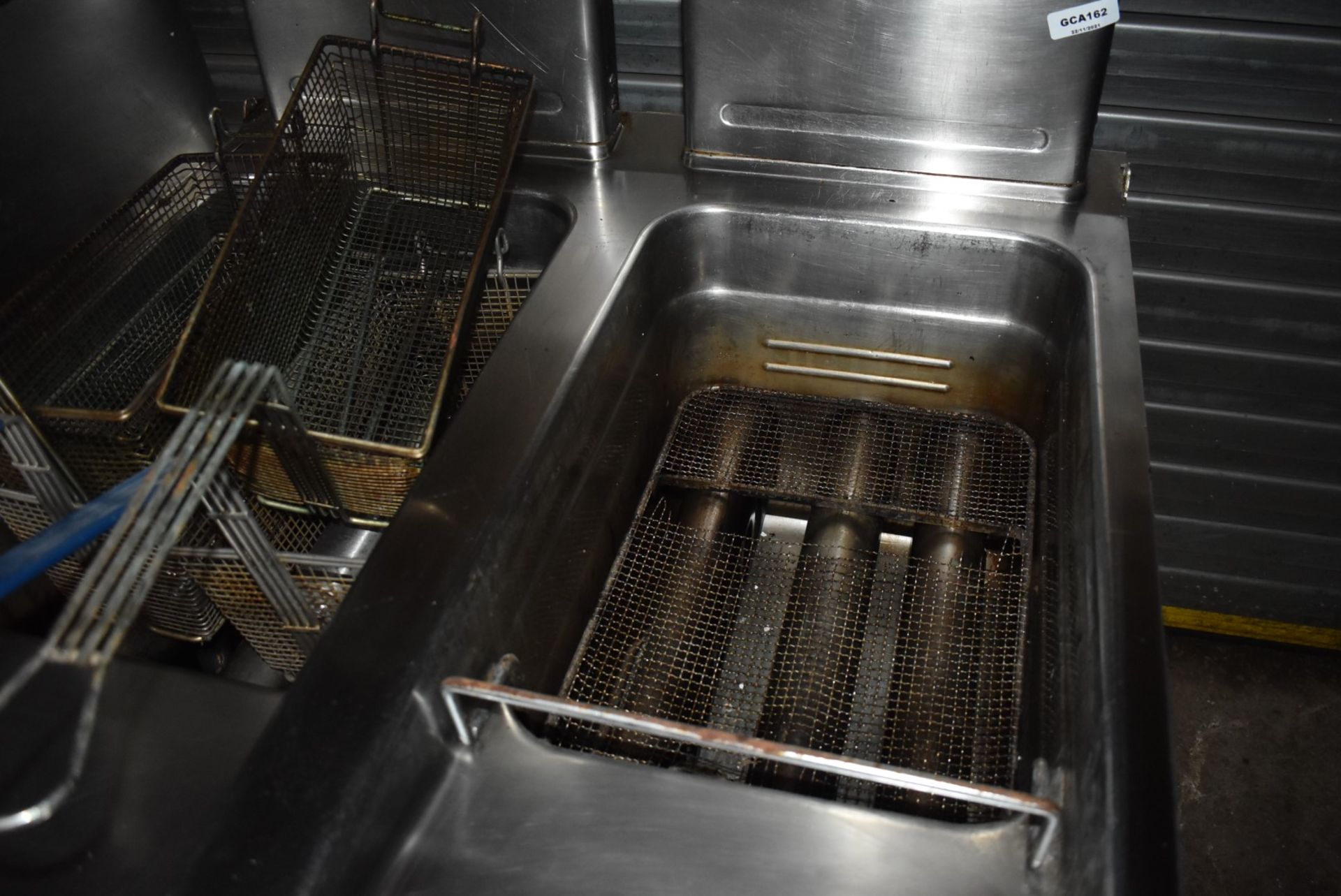 1 x Angelo Po Twin Tank Commercial Fryer - Includes Baskets - Removed From a Commercial Kitchen - Image 4 of 17