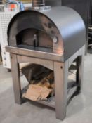 1 x Fontana Margherita Woodfired Pizza Oven With Stand - Compact Freestanding Pizza Oven With High