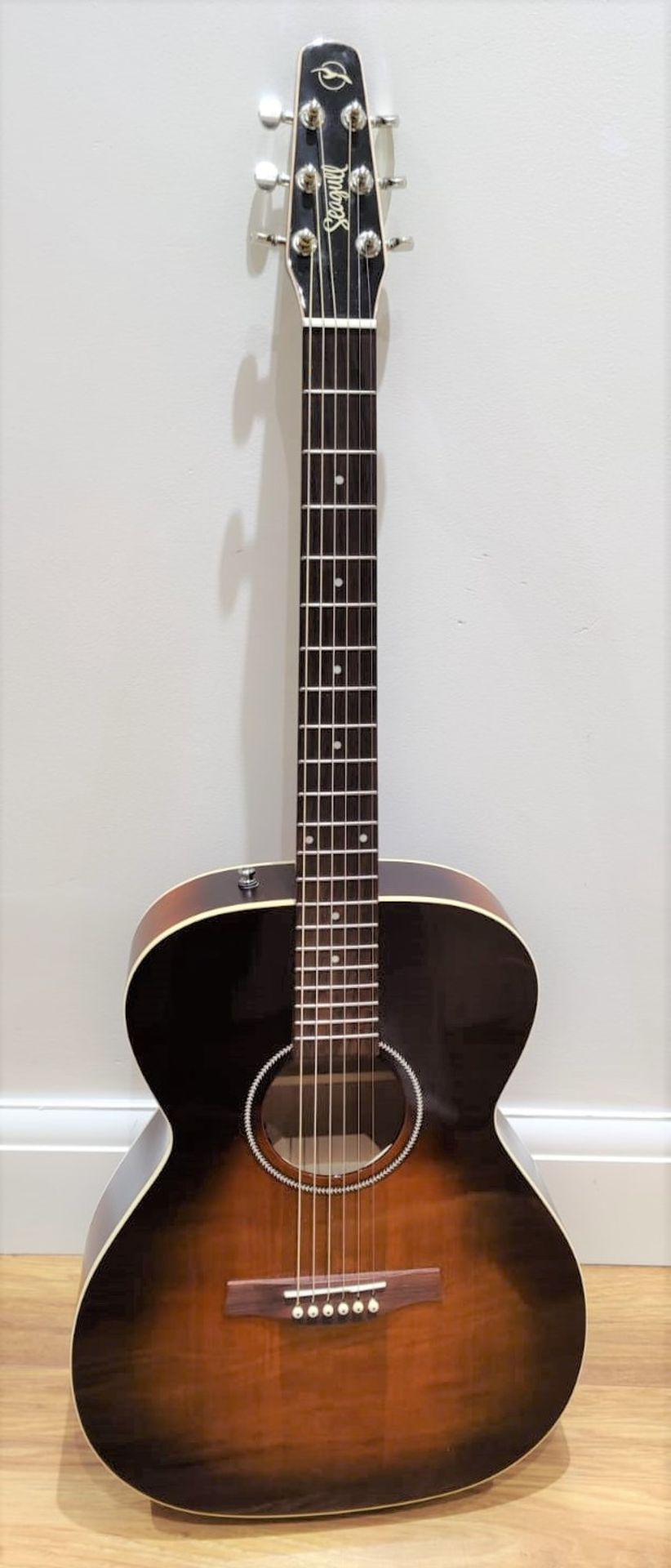 1 x Seagull S6 Original Slim Burnt Umber Dreadnaught Electro Acoustic Guitar - RRP £600 - Very - Image 5 of 14