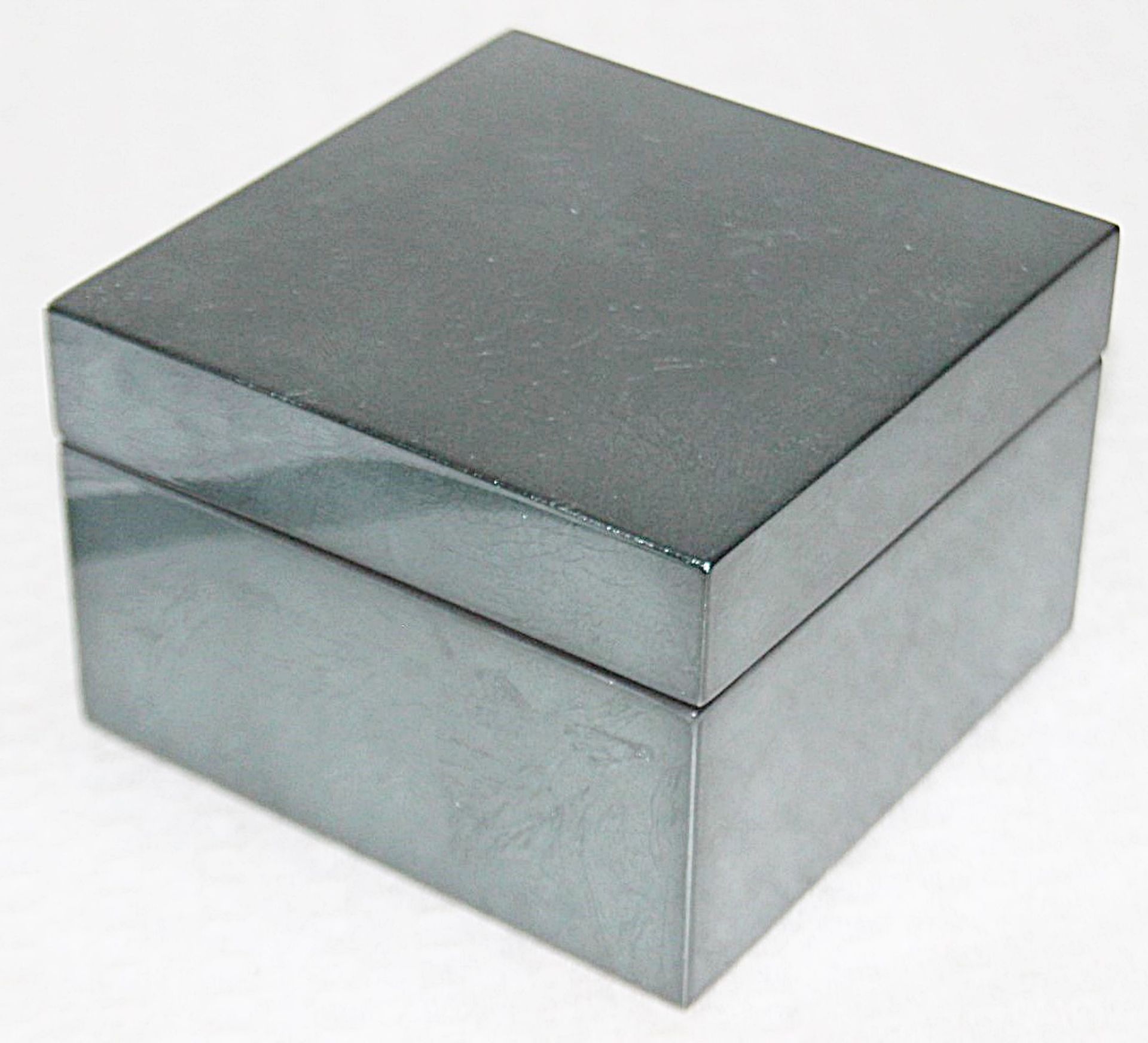 1 x POSH TRADING COMPANY Silver-Blue Lacquer Coastbox (Set of 8) - Original Price £150.00 - Image 5 of 5