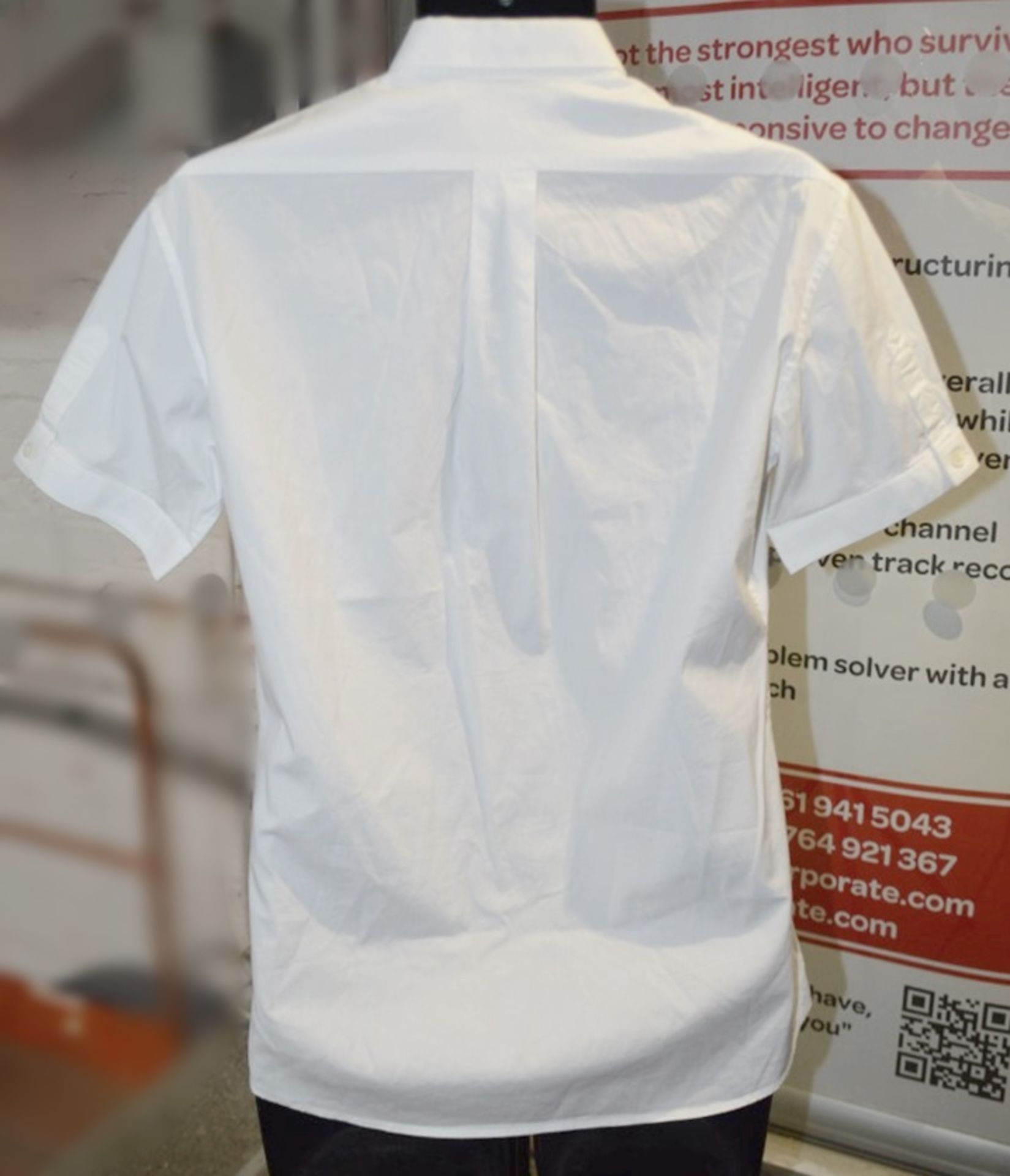 1 x Men's Genuine Alexander Mcqueen Shirt In White - Size: 46 - Original RRP £250.00 - Image 4 of 6