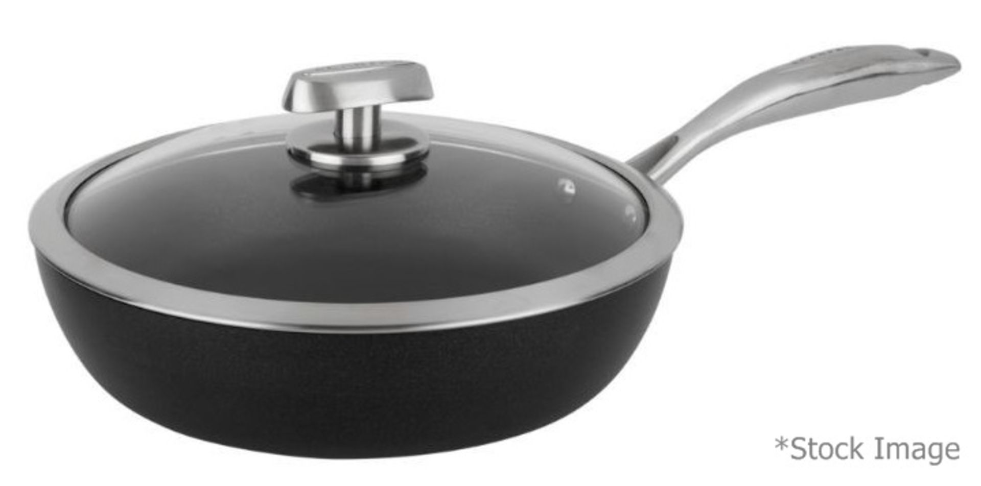 1 x SCANPAN Pro IQ Saute Pan with Lid (26cm) - Original Price £199.00 - Unused Boxed Stock - Ref: