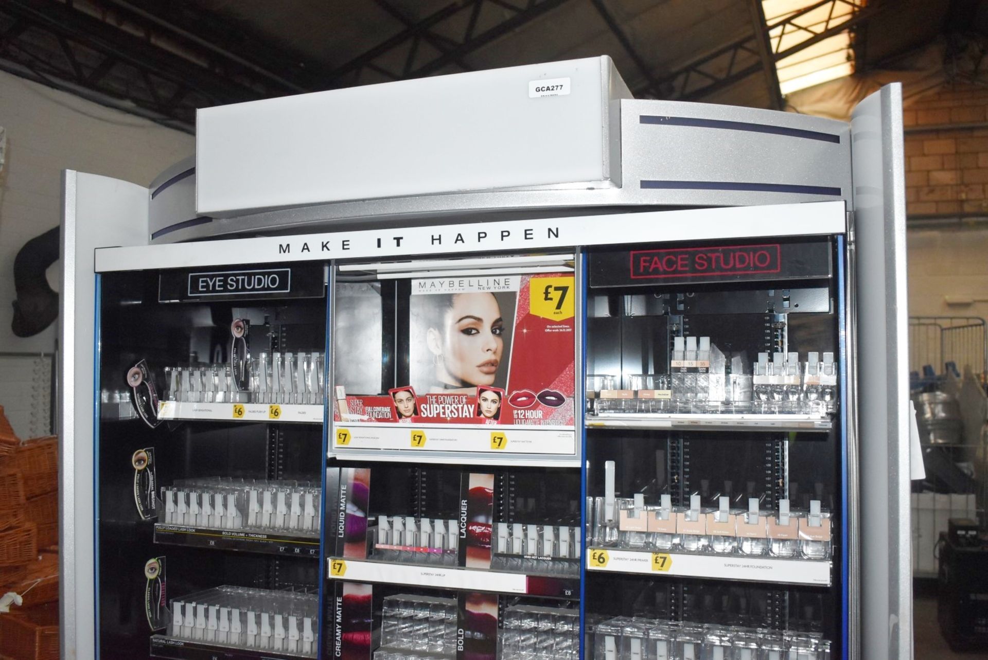 1 x Large Freestanding Make Up & Beauty Illuminated Retail Display Unit - Make it Happen Eye and - Image 8 of 15