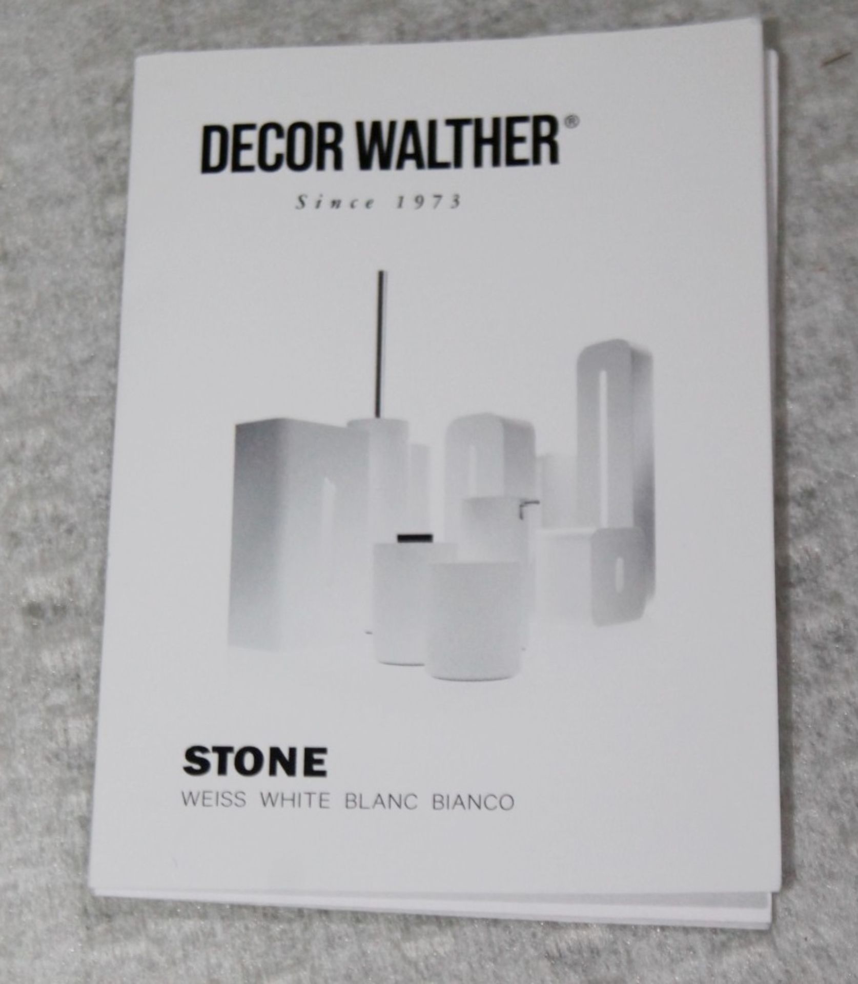 1 x DECOR WALTHER Stone Toilet Brush Set - Dimensions: H75.5cm x D14cm - Original Price £372.00 - - Image 6 of 9