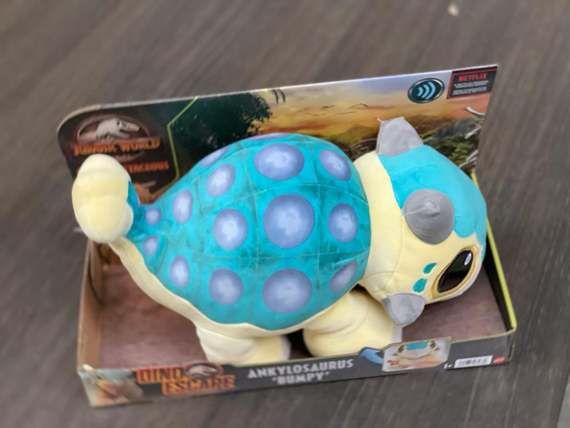 1 x Jurassic World Ankylosaurus 'Bumpy' Dinosaur Plush Toy - Brand New - CL011 - Ref: HRX103  - - Image 3 of 4