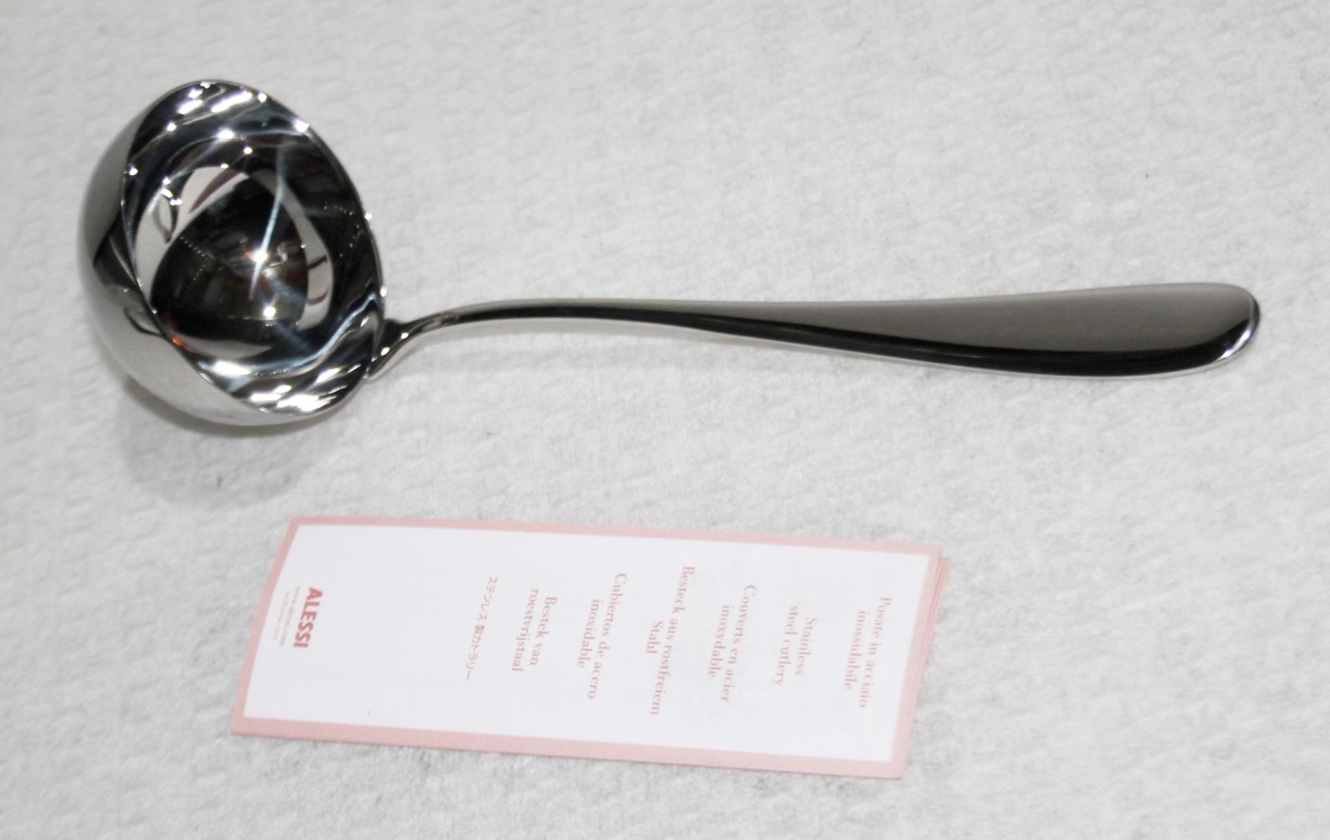 1 x ALESSI 'Nuovo Milano' Designer Kitchen Ladle In 18/10 stainless steel - Length (inches): - Image 2 of 5