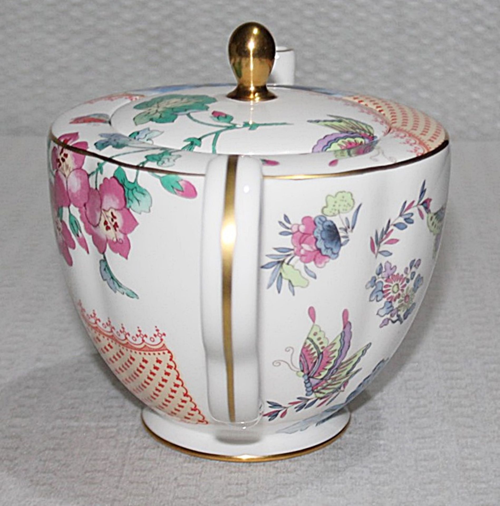 1 x WEDGWOOD Butterfly Bloom Teapot, Creamer and Sugar Bowl Set - Original Price £195.00 - Unused - Image 4 of 13