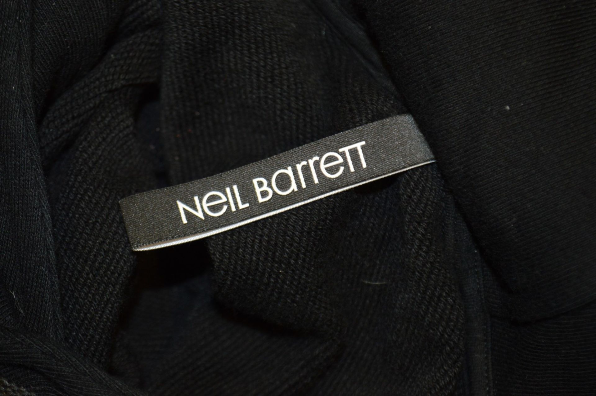 1 x Men's Genuine Neil Barrett LIGHTNING BOLT Hoodie In Black - Size: Slim Fit Medium - RRP £595.00 - Image 8 of 8