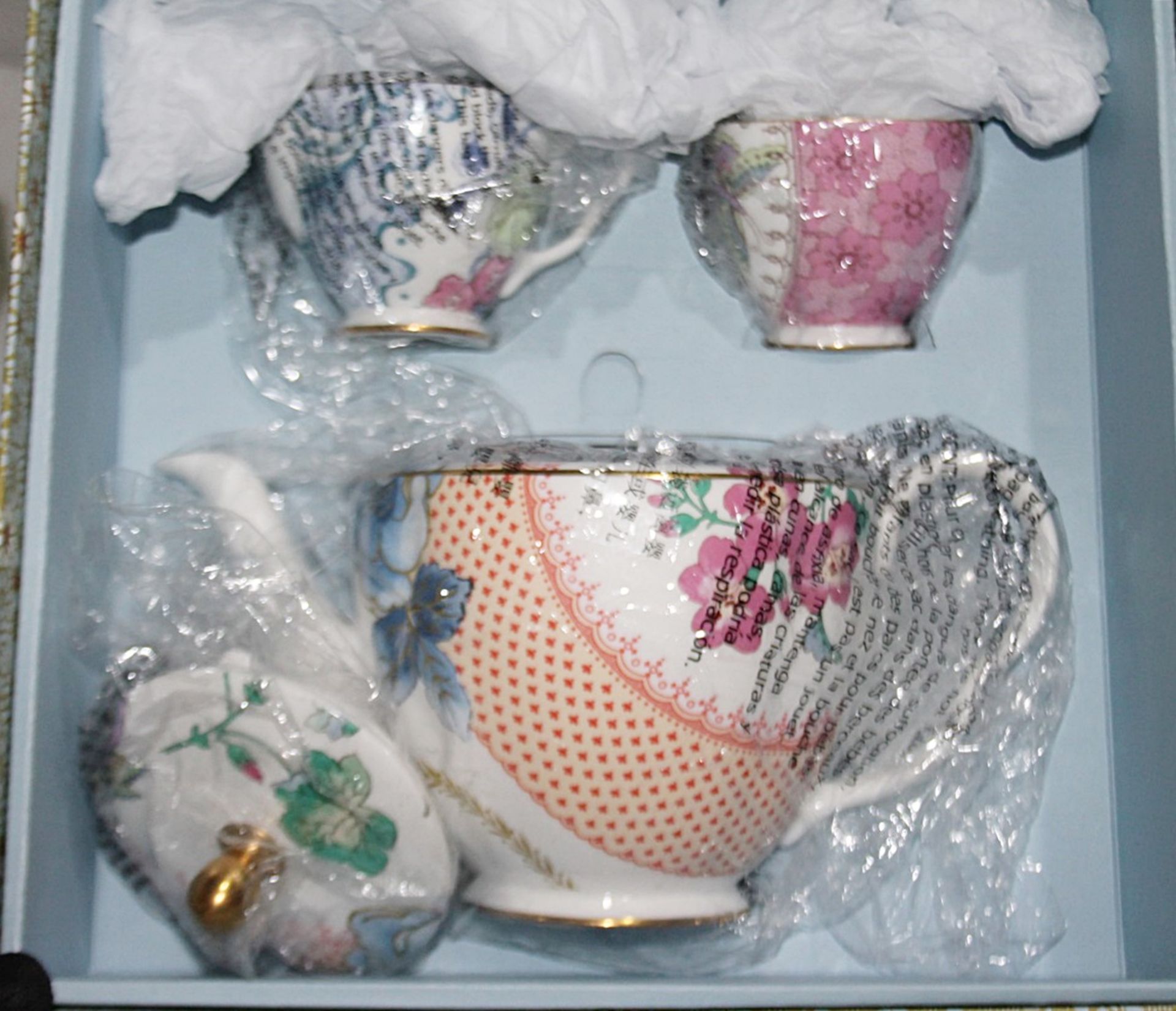 1 x WEDGWOOD Butterfly Bloom Teapot, Creamer and Sugar Bowl Set - Original Price £195.00 - Unused - Image 5 of 13