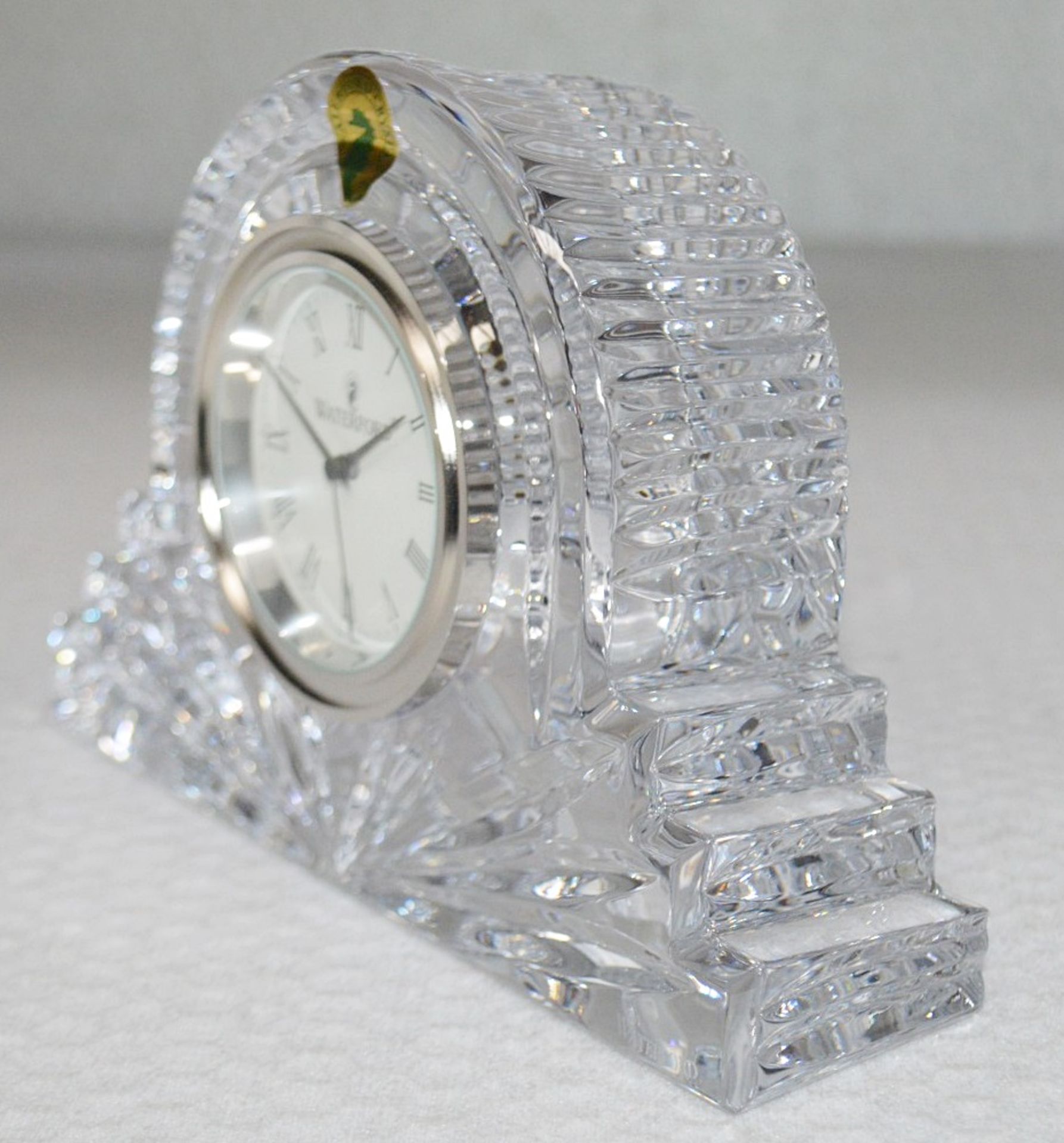 1 x WATERFORD 'Lismore' Crystal Cottage Clock - Original Price £180.00 - Dimensions: H12.5cm x W18. - Image 3 of 7