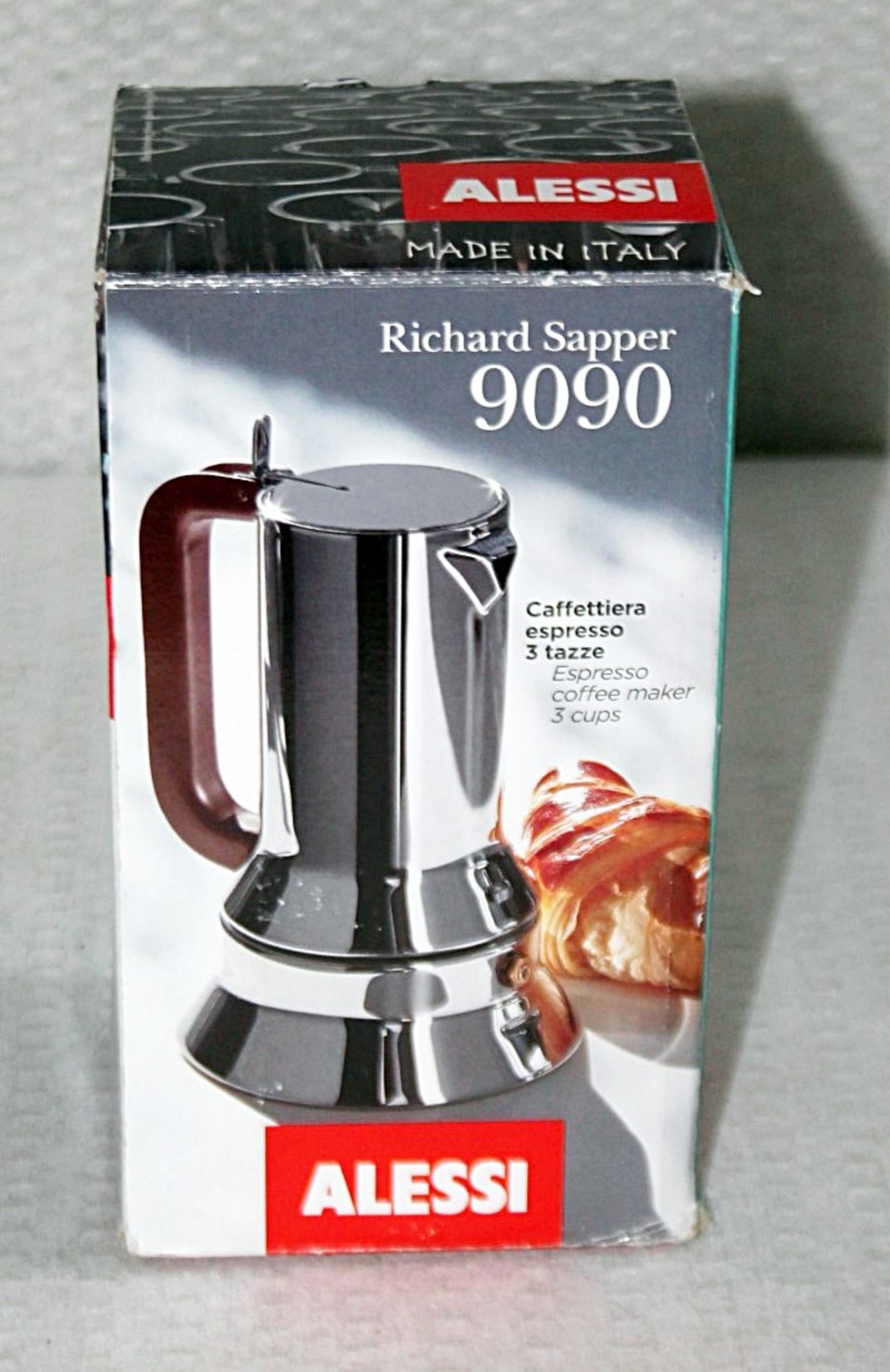 1 x ALESSI 9090 Espresso Coffee Maker - Dimensions: 17.5cm x 11cm approx - Original Price £135. - Image 3 of 7