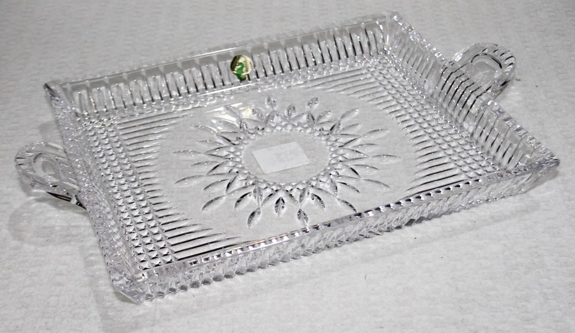 1 x WATERFORD 'Lismore Diamond' Lead Crystal Serving Tray - Original Price £210.00 - Unused Boxed - Image 2 of 7