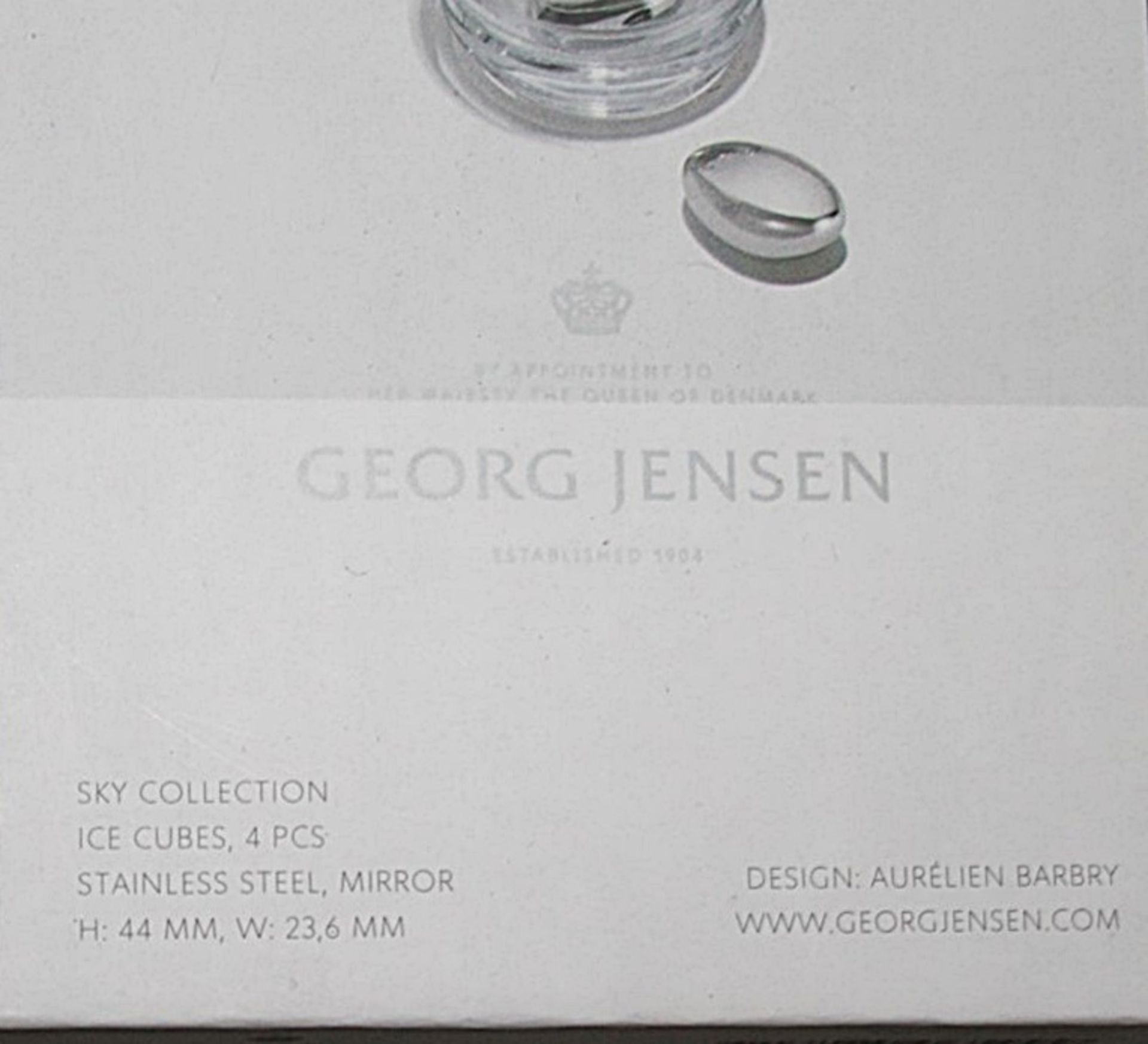 Set of 4 x Georg Jensen Sky Ice Cubes - Unused Boxed Stock - Ref: HHW310/NOV21/WH2/C4 - CL987 - - Image 5 of 6