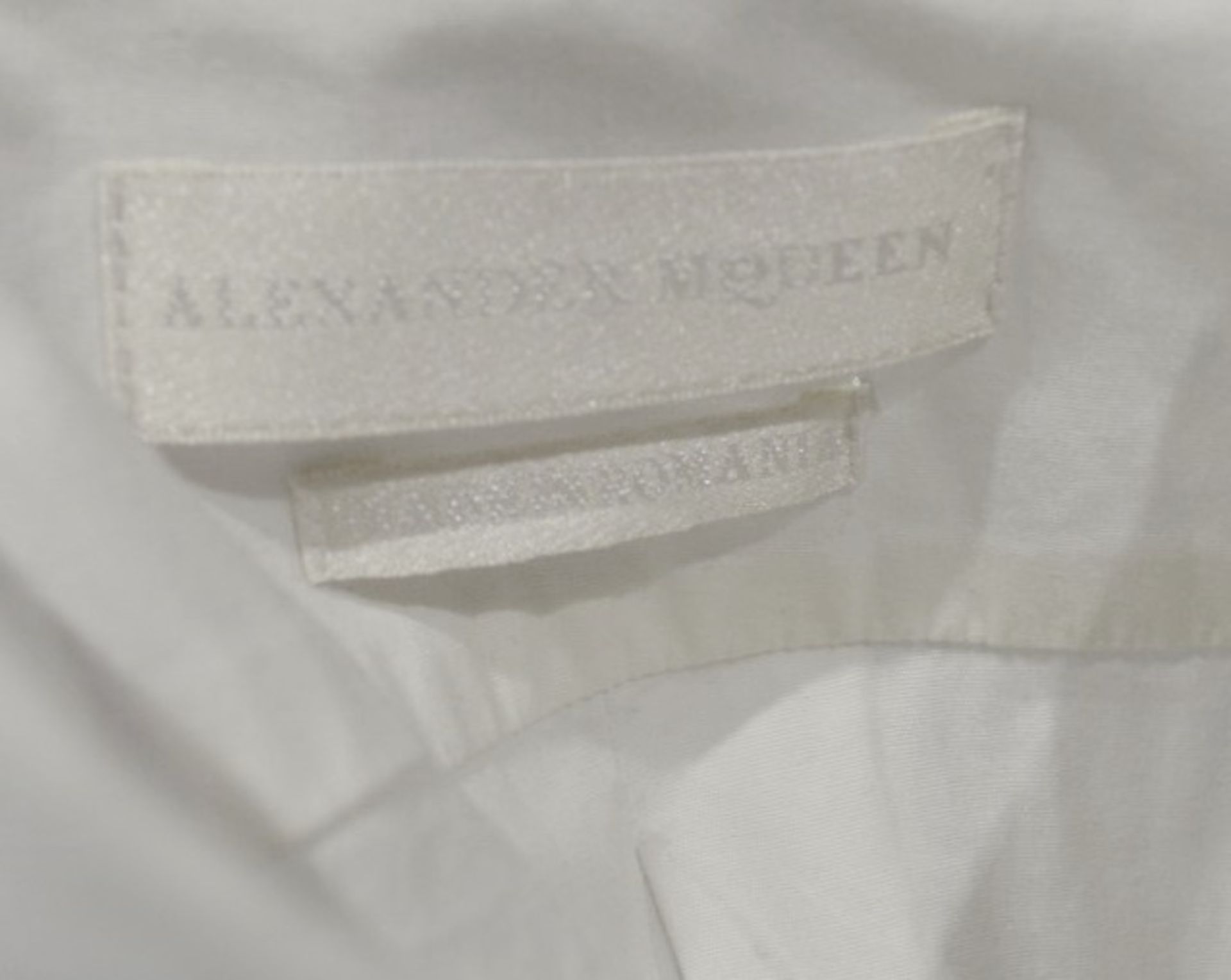 1 x Men's Genuine Alexander Mcqueen Shirt In White - Size: 46 - Original RRP £250.00 - Image 6 of 6