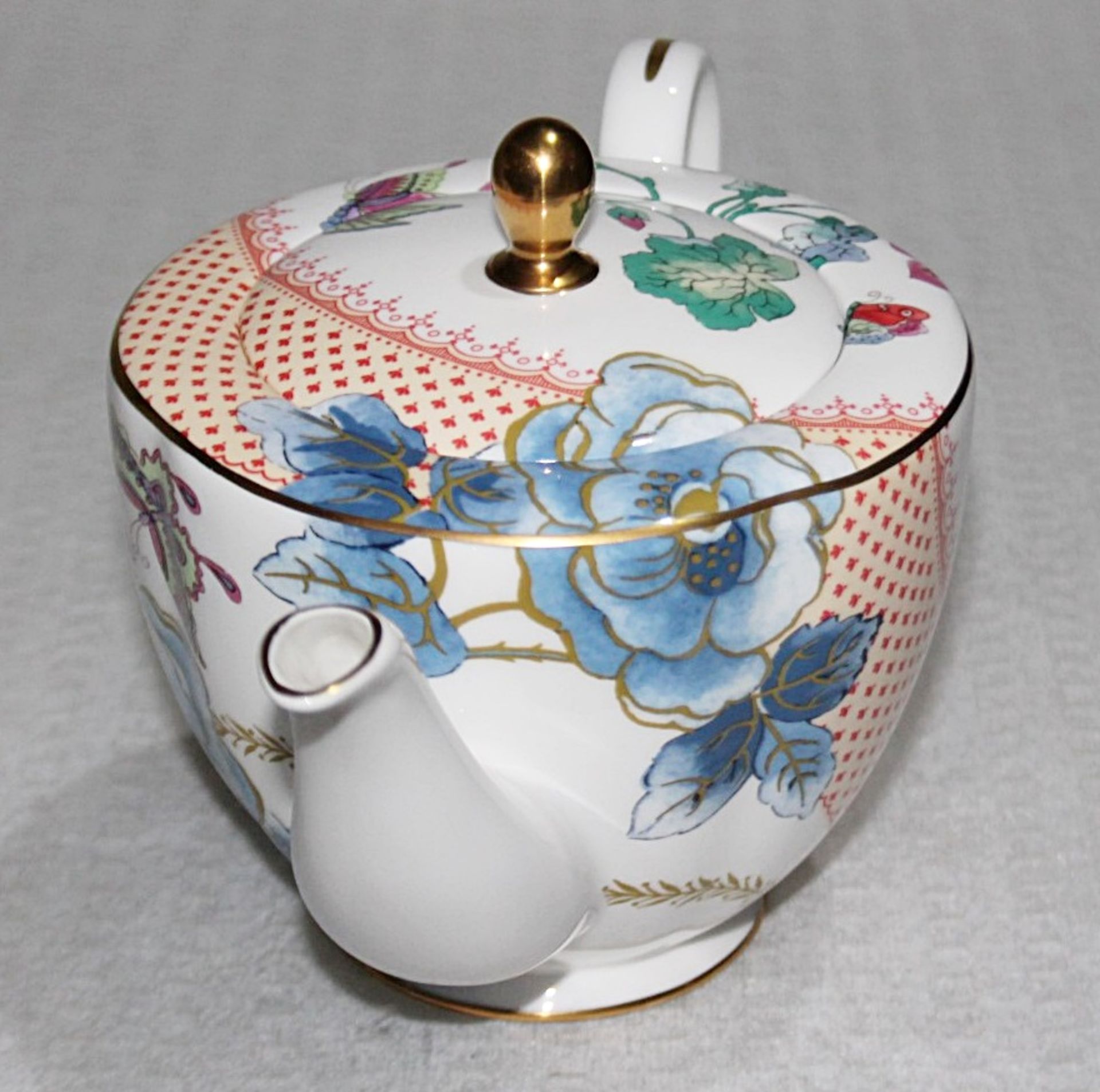 1 x WEDGWOOD Butterfly Bloom Teapot, Creamer and Sugar Bowl Set - Original Price £195.00 - Unused - Image 9 of 13