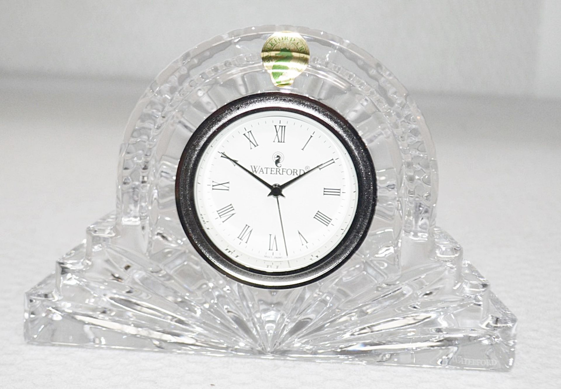 1 x WATERFORD 'Lismore' Crystal Cottage Clock - Original Price £180.00 - Dimensions: H12.5cm x W18. - Image 2 of 7