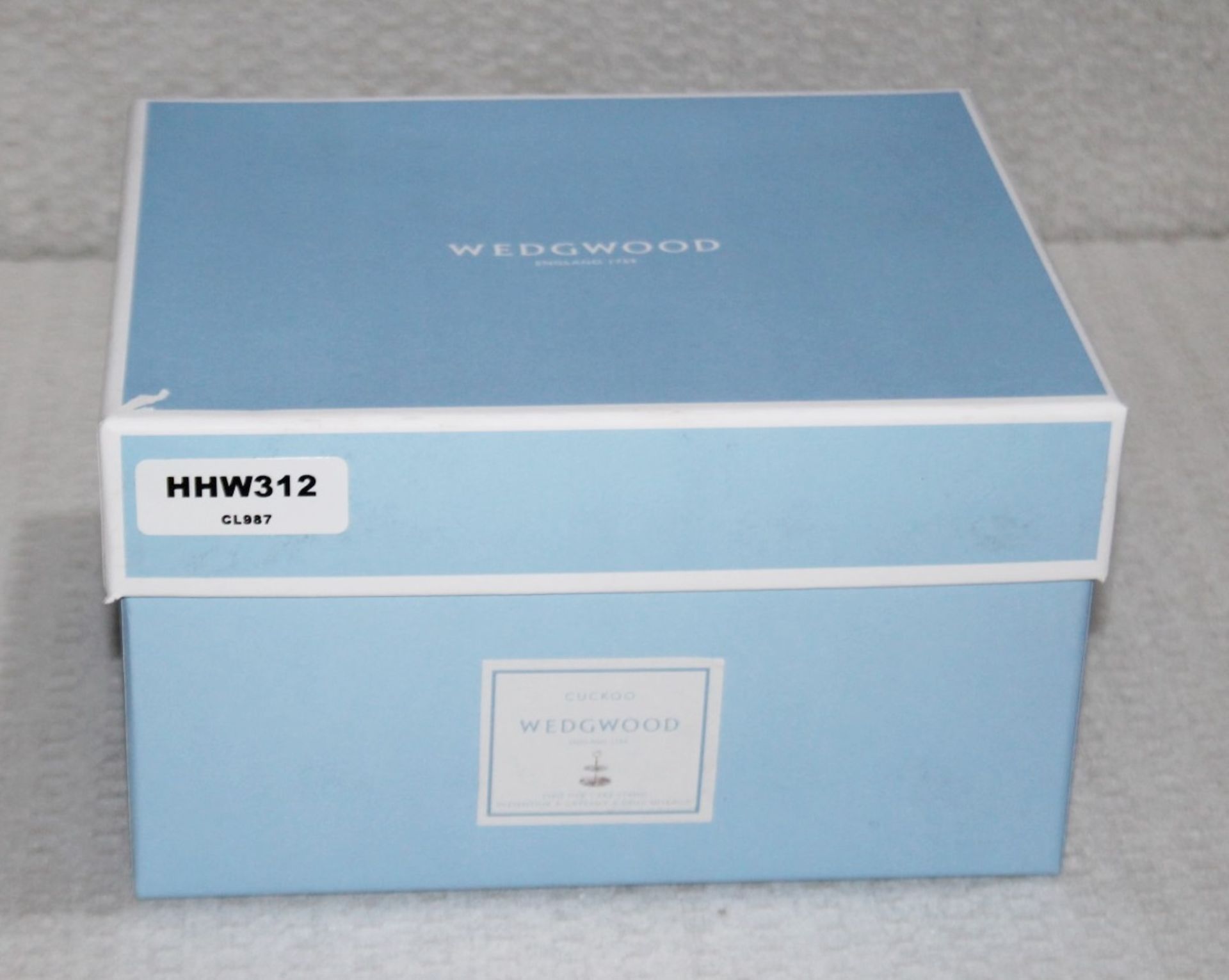 1 x WEDGWOOD 'Harlequin Cuckoo' Two-Tier Bone China Cake Stand - Original Price £95.00 - Unused - Image 4 of 12