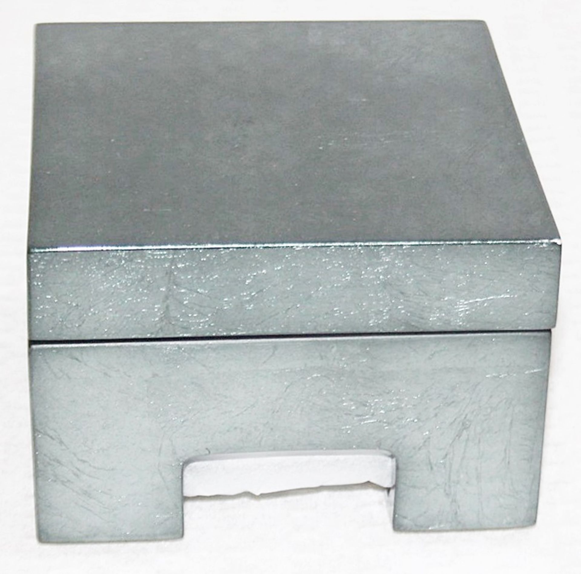 1 x POSH TRADING COMPANY Silver-Blue Lacquer Coastbox (Set of 8) - Original Price £150.00 - Image 3 of 5