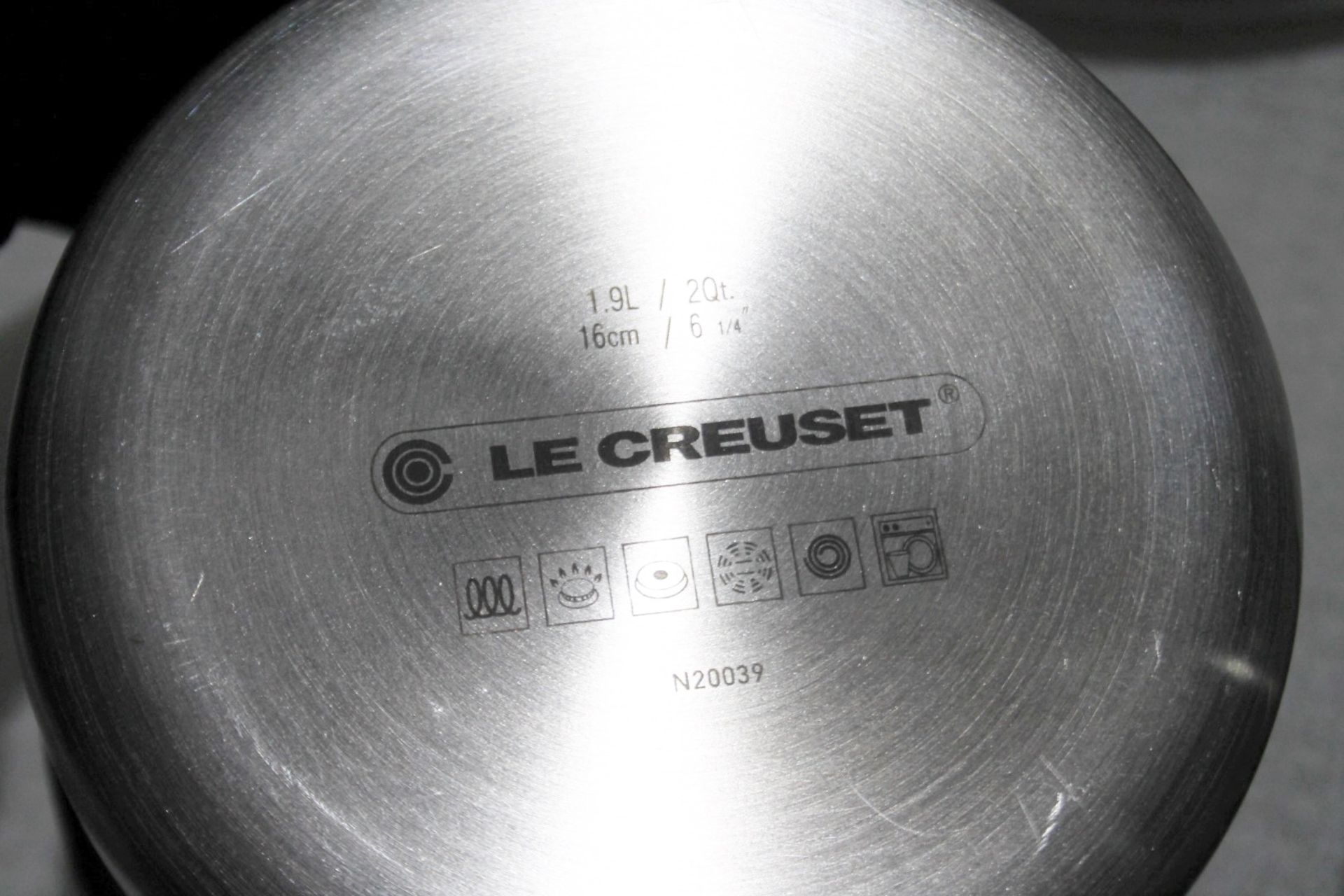 Set Of 3 x LE CREUSET Le Creuset 3-Ply Stainless Steel 3 Piece Saucepan Set - Original RRP £385.00 - - Image 7 of 12