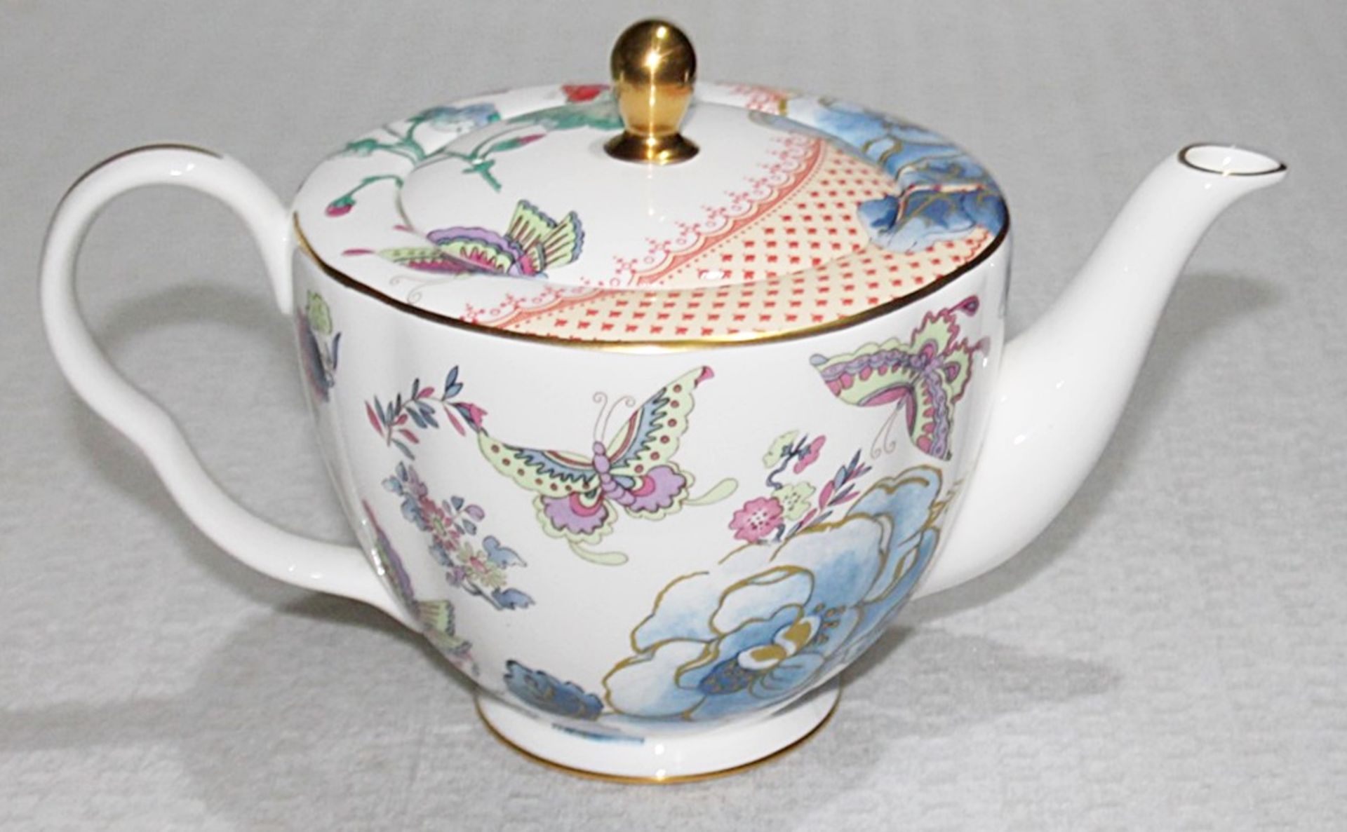 1 x WEDGWOOD Butterfly Bloom Teapot, Creamer and Sugar Bowl Set - Original Price £195.00 - Unused - Image 8 of 13