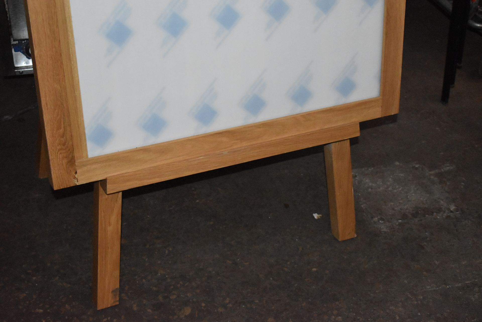 1 x Large Solid Oak A Board - New and Unused With Perspex Poster Cover - As Seen in UK Major - Image 2 of 11