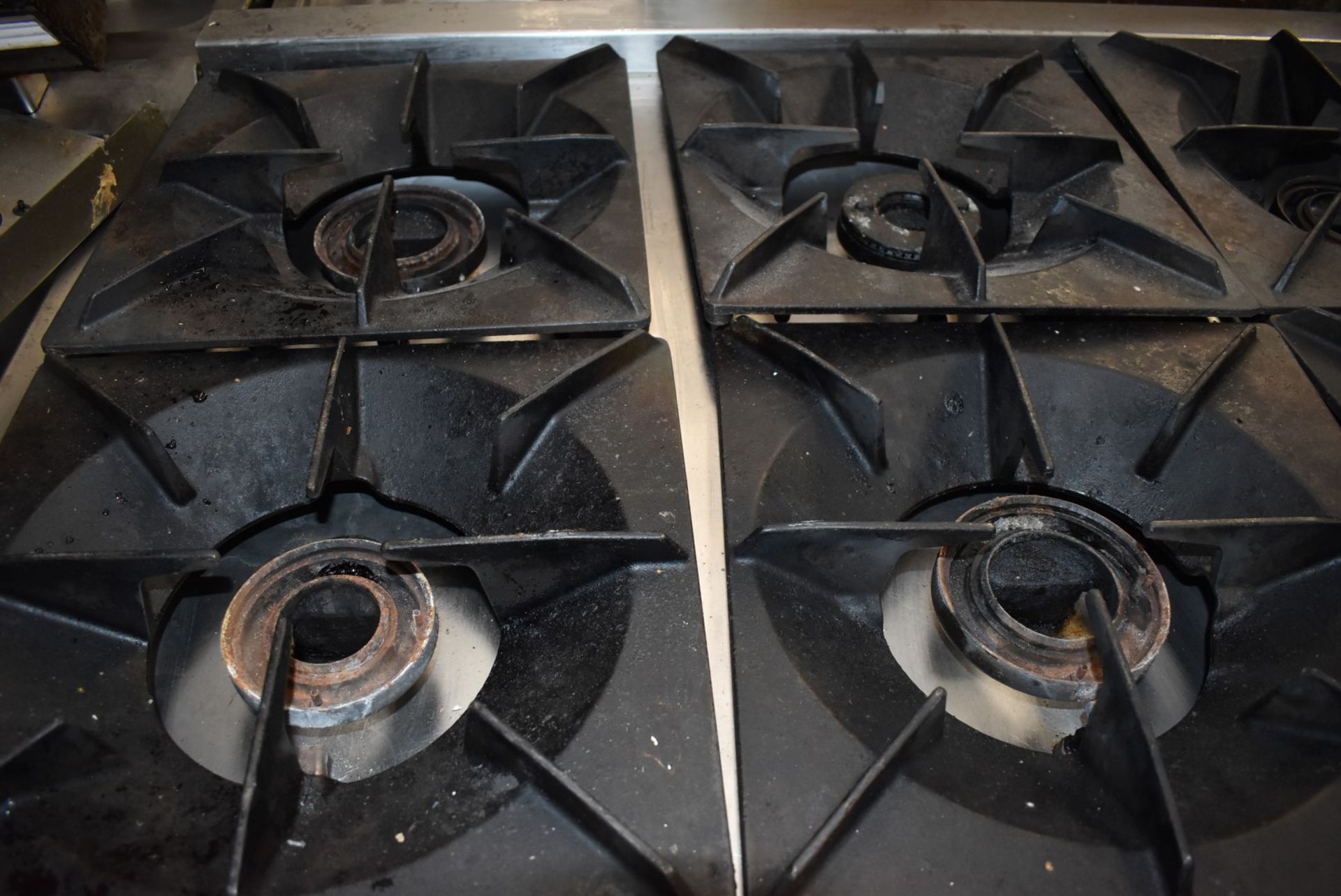 1 x Angelo Po 6 Burner Gas Range Cooker on a Modular Base Unit - Width 120cm - Recently Removed From - Image 14 of 14